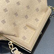 Fendi First medium beige flannel bag with embroidery 32.5cm - 6