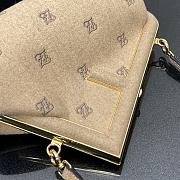 Fendi First small beige flannel bag with embroidery 26cm - 4