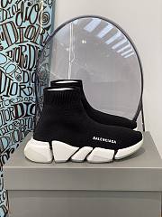 Balenciaga Speed 2.0 sneaker in black/white - 4