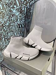 Balenciaga Speed 2.0 sneaker in grey/white - 1