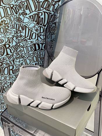 Balenciaga Speed 2.0 sneaker in grey/white