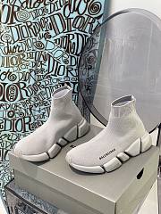 Balenciaga Speed 2.0 sneaker in grey/white - 6