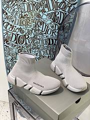 Balenciaga Speed 2.0 sneaker in grey/white - 5