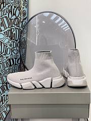 Balenciaga Speed 2.0 sneaker in grey/white - 3