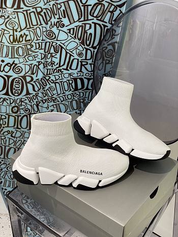 Balenciaga Speed 2.0 sneaker in white/black