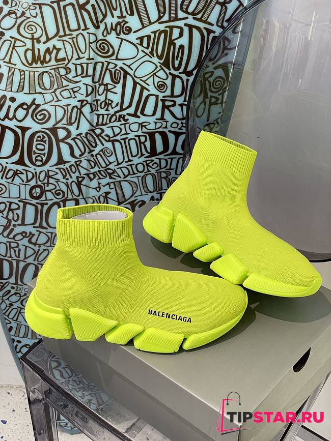 Balenciaga Speed 2.0 sneaker in yellow - 1