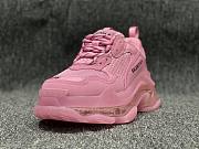 Balenciaga Triple S clear sole sneaker in light pink double foam and mesh - 4