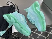 Balenciaga Triple S clear sole sneaker in light green double foam and mesh - 5