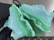 Balenciaga Triple S clear sole sneaker in light green double foam and mesh - 6
