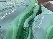 Balenciaga Triple S clear sole sneaker in light green double foam and mesh - 2