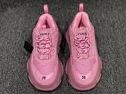 Balenciaga Triple S clear sole sneaker in light pink double foam and mesh - 6