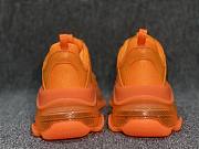 Balenciaga Triple S clear sole sneaker in light orange double foam and mesh - 2
