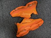 Balenciaga Triple S clear sole sneaker in light orange double foam and mesh - 6