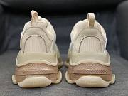 Balenciaga Triple S clear sole sneaker in beige double foam and mesh - 4