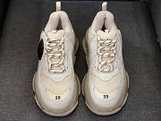 Balenciaga Triple S clear sole sneaker in beige double foam and mesh - 5