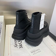 Alexander McQueen Tread slick boot black canvas - 3
