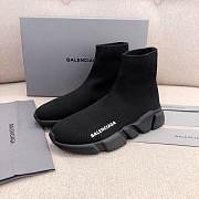 Balenciaga Speed recycled trainers in black knit - 1
