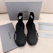 Balenciaga Speed recycled trainers in black knit - 2