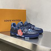 LV Trainer sneaker in blue  - 1
