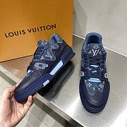 LV Trainer sneaker in blue  - 6