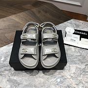 Chanel sandals grey lambskin - 1