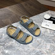 Chanel sandals denim - 6