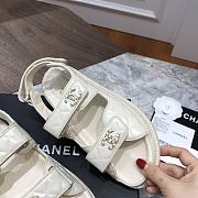 Chanel sandals beige lambskin - 3