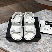 Chanel sandals white lambskin - 1