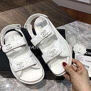 Chanel sandals white lambskin - 5