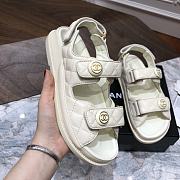 Chanel sandals rice calfskin - 3