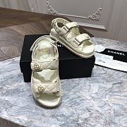 Chanel sandals rice calfskin - 4