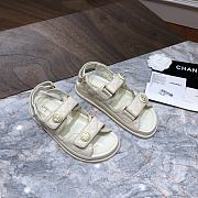 Chanel sandals rice calfskin - 2