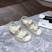 Chanel sandals rice calfskin - 6