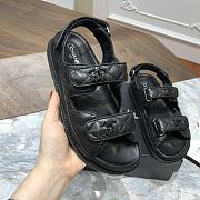 Chanel Sandals Full Black Calfskin - 2