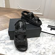 Chanel Sandals Full Black Calfskin - 3