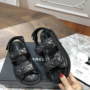 Chanel Sandals Full Black Calfskin - 5