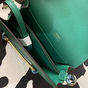 Hermes Roulis mini bag in green 18cm - 6