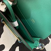 Hermes Roulis mini bag in green 18cm - 2