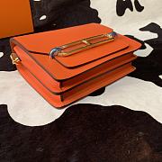 Hermes Roulis mini bag in orange 18cm - 5