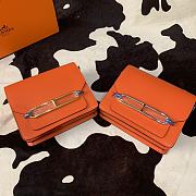 Hermes Roulis mini bag in orange 18cm - 2