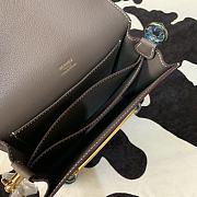 Hermes Roulis mini bag in grey 18cm - 2