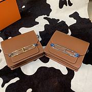 Hermes Roulis mini bag in brown 18cm - 6