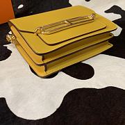 Hermes Roulis mini bag in yellow 18cm - 5