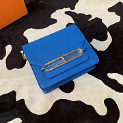 Hermes Roulis mini bag in blue 18cm - 1