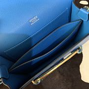 Hermes Roulis mini bag in blue 18cm - 6