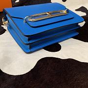 Hermes Roulis mini bag in blue 18cm - 4