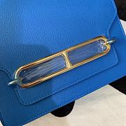 Hermes Roulis mini bag in blue 18cm - 2