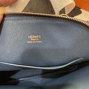 Hermes Bolide 1923 mini bag in blue - 3