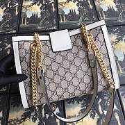 Gucci Padlock GG small shoulder bag in white 498156 26cm - 3