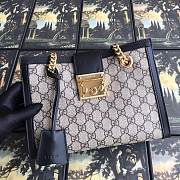 Gucci Padlock GG small shoulder bag in black 498156 26cm - 1